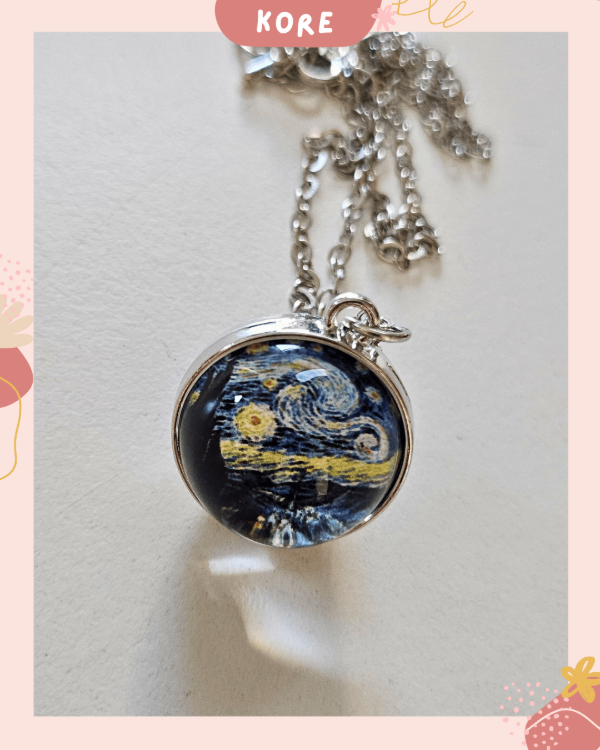 Producto - Collar con dije LA NOCHE ESTRELLADA Van Gogh