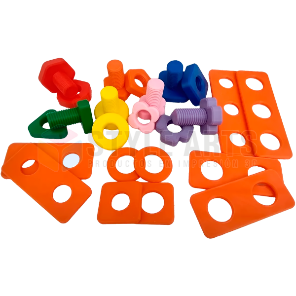 Producto - Juego didactico tuercas y tornillos 2 - Montessori
