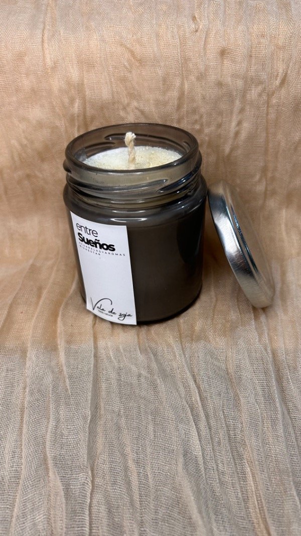 Producto - Velas de soja en frasco con tapa mediano