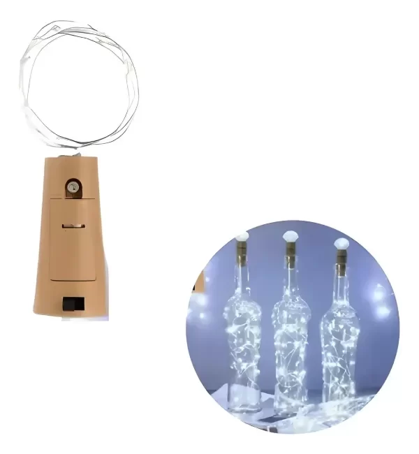 Producto - Corcho Luz Led Alambre para Botella 2mts X1 - 0