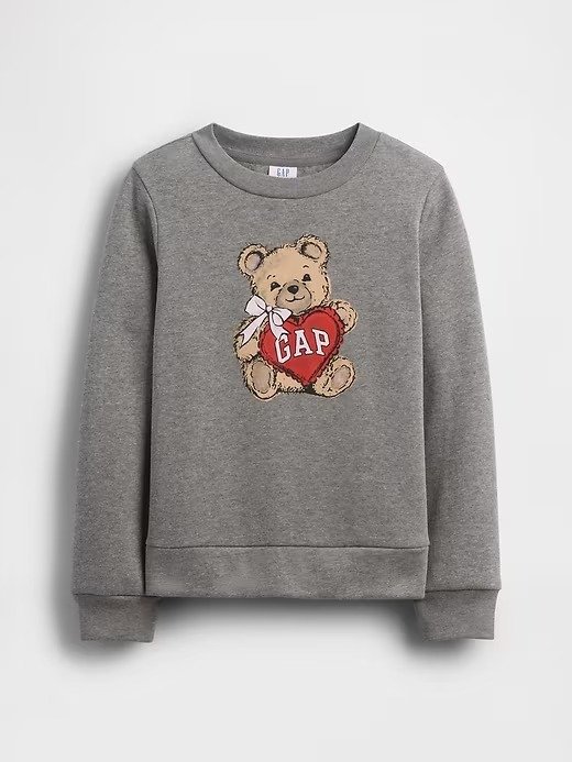Buzo con friza gap talle 10 gris osito