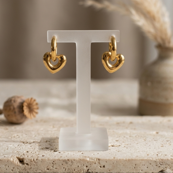 Producto - Aros Gold Heart