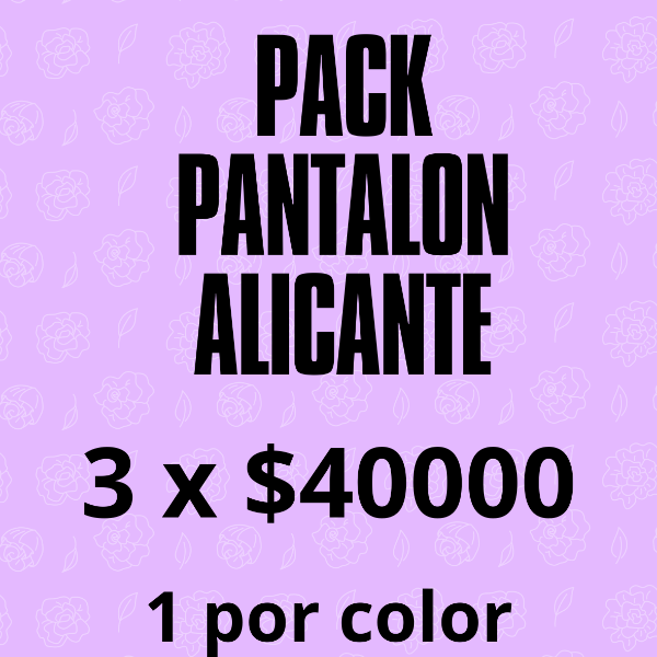 Producto - PACK PANTALÓN ALICANTE