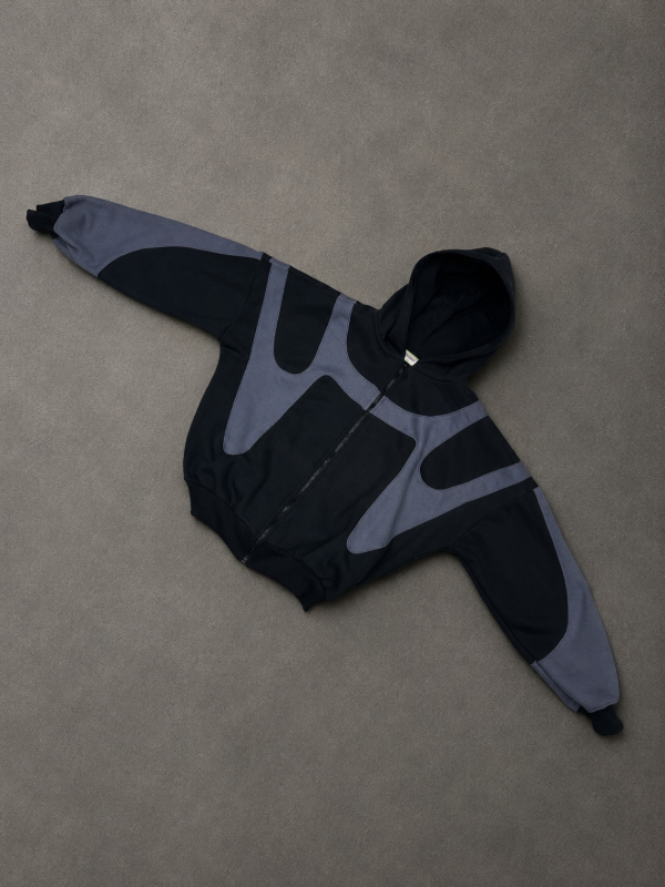 Producto - Campera BoxyFit  Division Negro c/ Gris