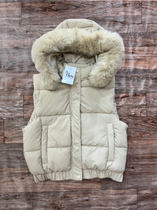 Producto - CHALECO PUFFER CON PIEL