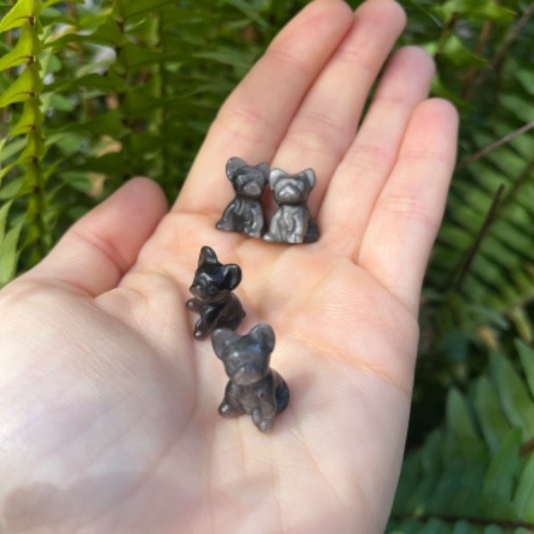 Producto - Perro de Obsidiana Plateada - Mini