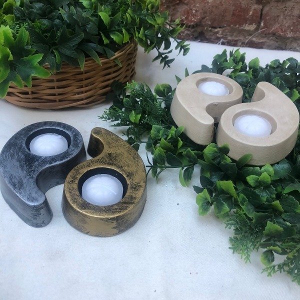 Producto - Porta Vela Ying y yang chico