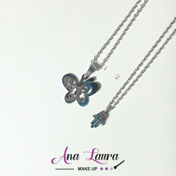Producto - Collar plateado con dije