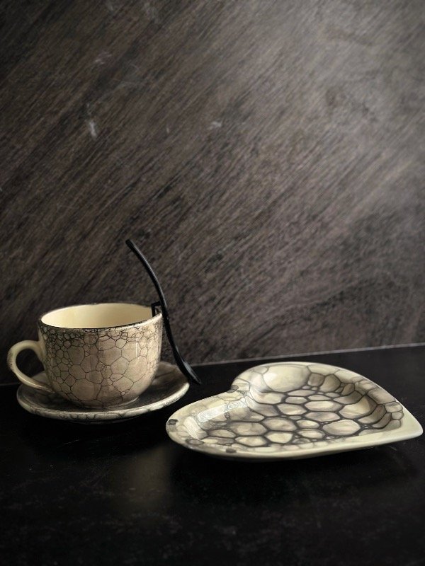 Producto - Set Desayuno Premium "Corazón" - Línea Bubble