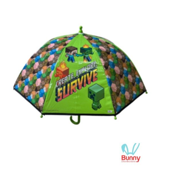 Producto - PARAGUAS 17" MINECRAFT