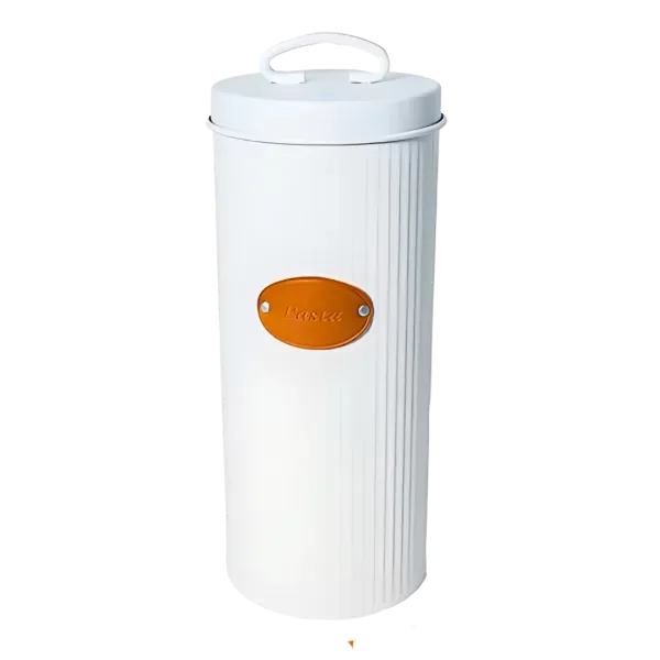 Producto - Lata rayada Blanca de fideos