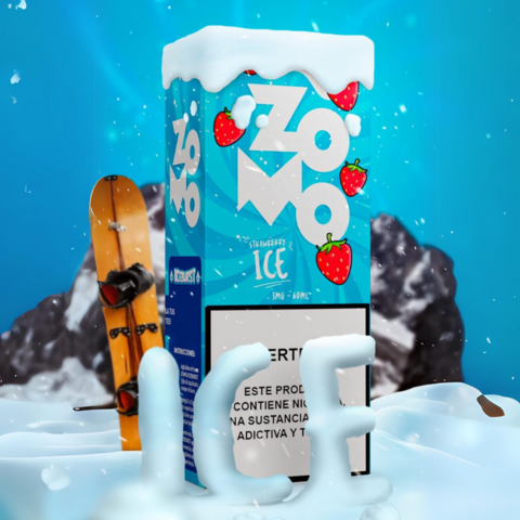 Producto - Zomo burst strawberry ice frutilla fría eliquid