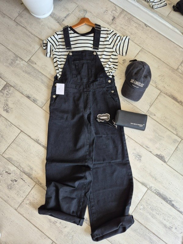 Producto - Jardinero Denim Matte Negro