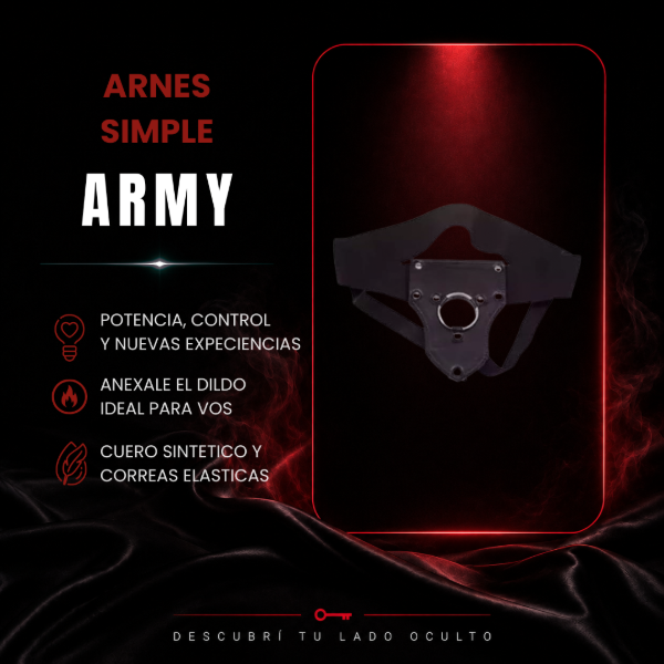 Producto - ARMY - Arnés de cuero simple