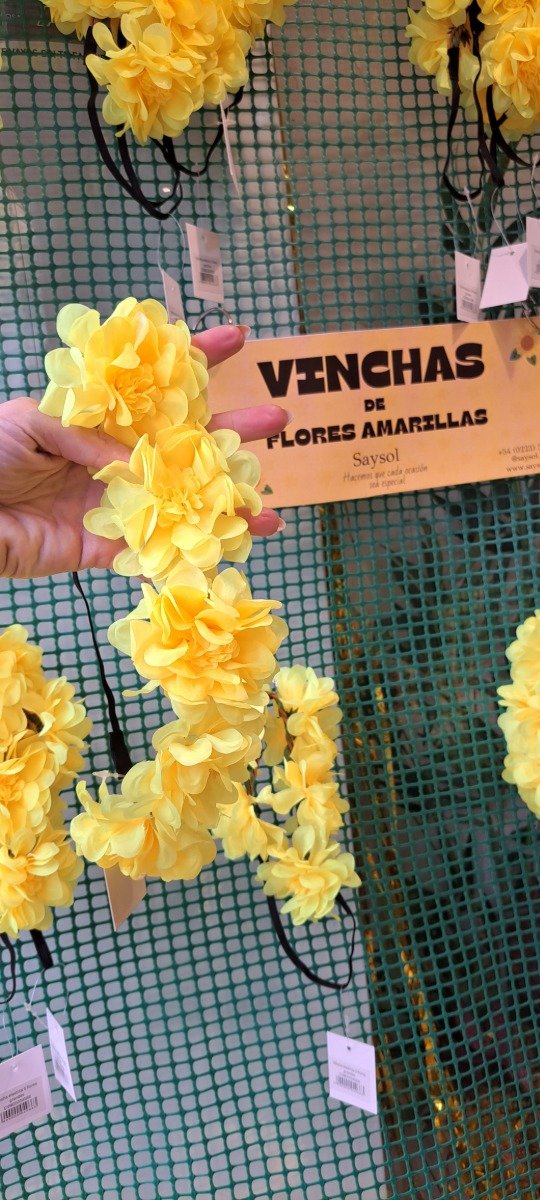 Producto - VINCHA DE ROSAS AMARILLAS - 0