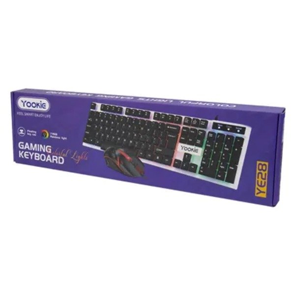 Producto - Yookie Kit Y Teclado Ye28 Con Cable Ingls Rgb Negro