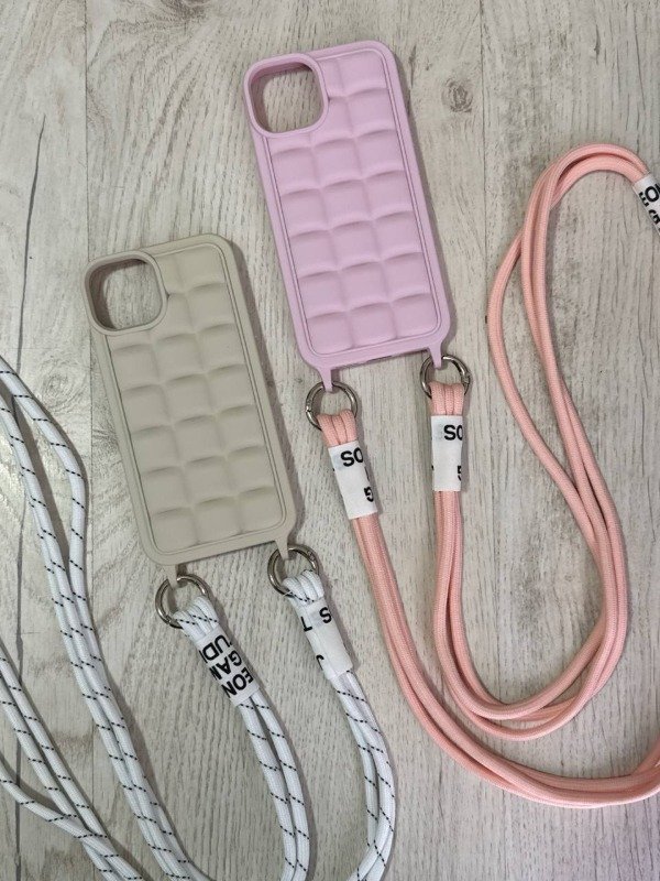Producto - FUNDA TPU PUFFER CON CORREA IPHONE 13 / IPHONE 14 - 0