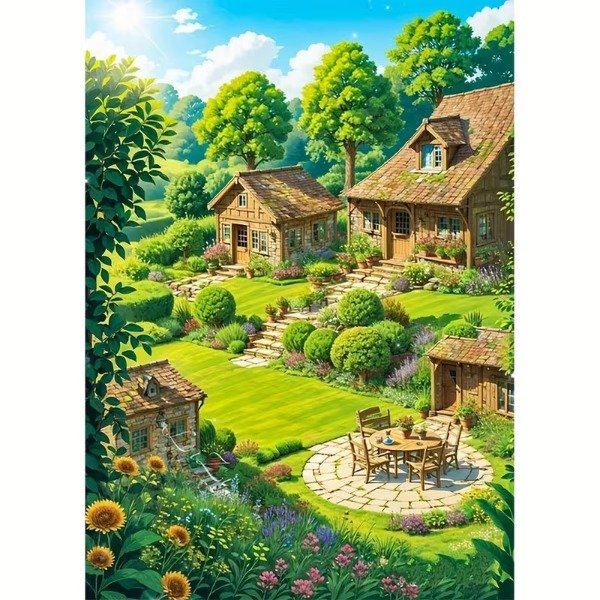 Producto - DIAMOND PAINTING 30X40 CASA DE DESCANSO