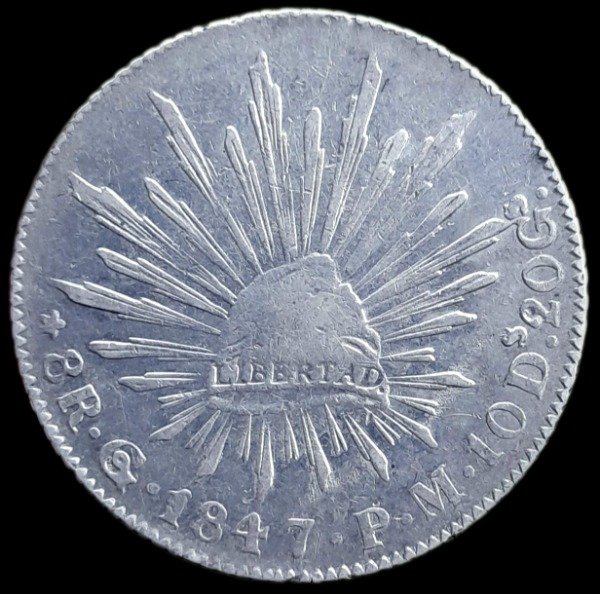 Producto - México 8 Reales 1847 Ceca Go Guanajuanto Km#377.8