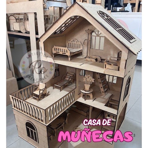 Producto - CASA DE MUÑECAS 3 PISOS