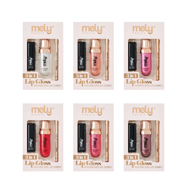Producto - Lip Combo gloss + delineador + labial Mely