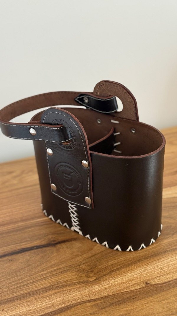 Producto - Canasta Matera ovalada chocolate - 1
