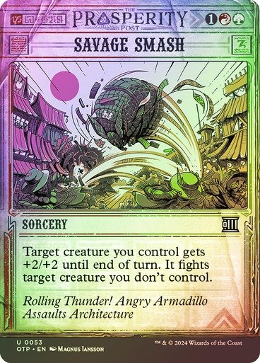 Producto - Savage Smash Showcase Foil  Breaking News