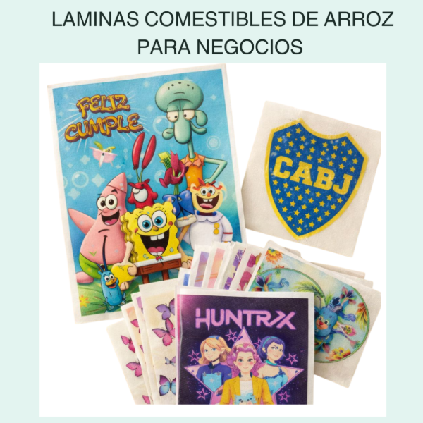 Producto - LAMINA COMESTIBLE DE ARROZ POR MAYOR