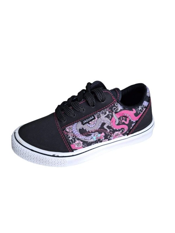 Producto - Zapatilla Jaguar negro/fucsia Art.504 N21