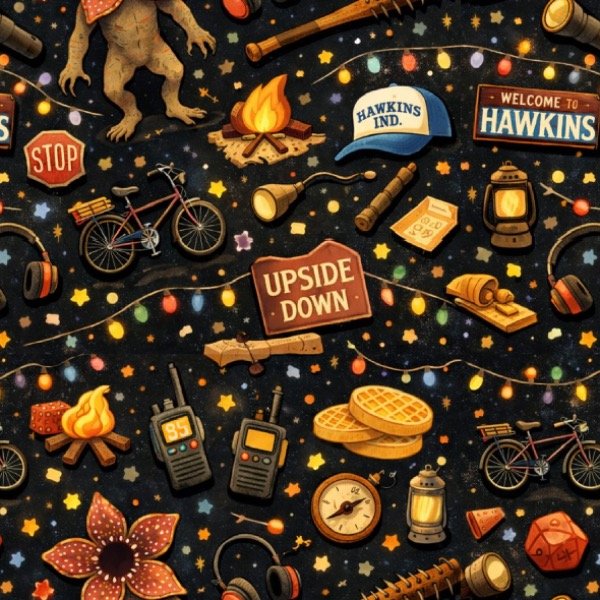 Producto - Retazo Cordura Stranger things star 80cm