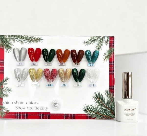 Producto - ESMALTE SEMI NAVIDAD DE CHARM LIMIT 12PCS