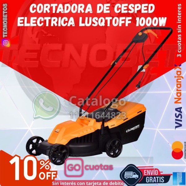 Producto - CORTADORA DE CESPED ELECTRICA LUSQTOFF 100W