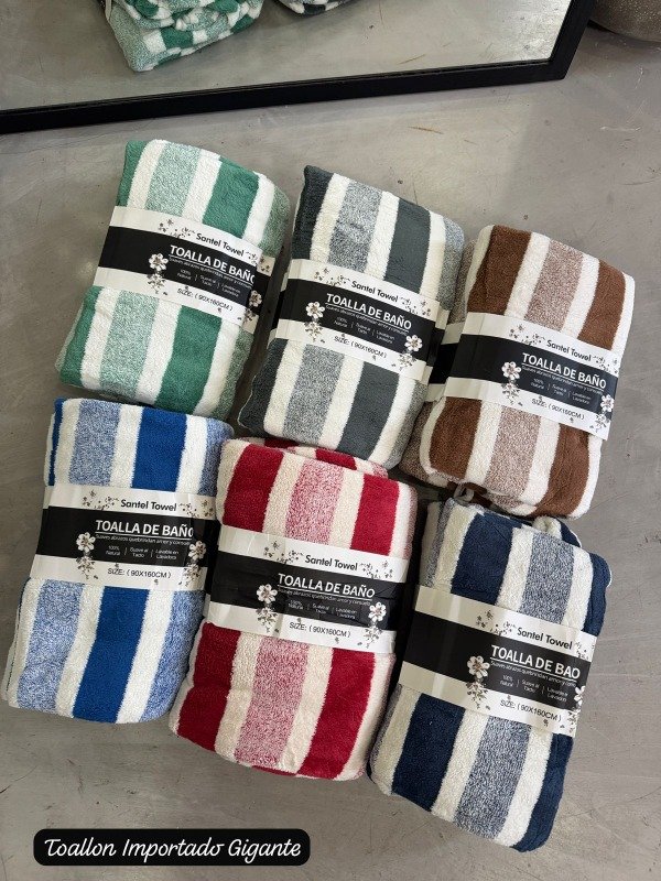 Producto - TOALLON GIGANTE RAYADO