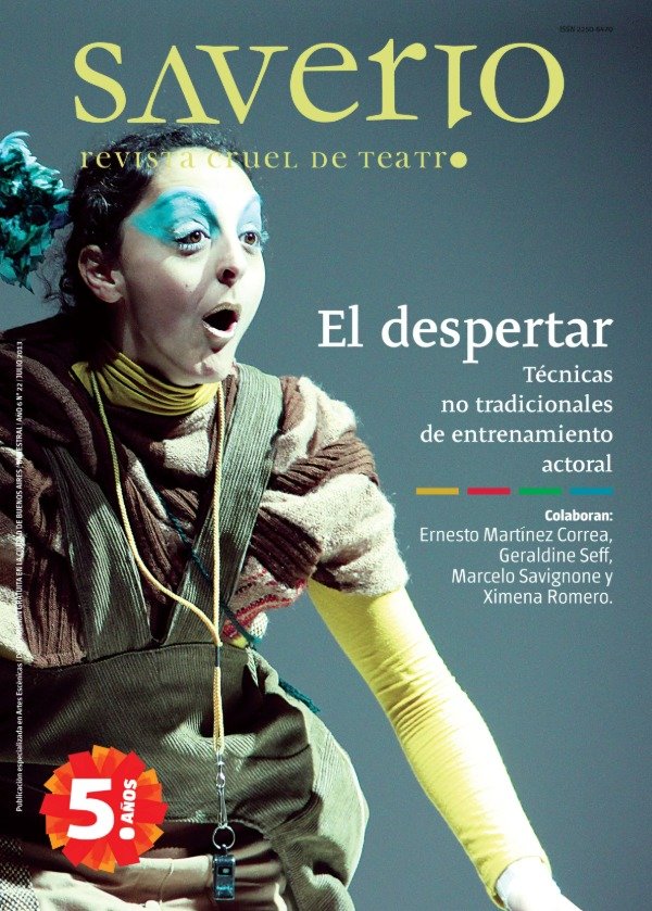 Producto - Saverio Revista cruel de teatro 22. El despertar. Técnicas de actuación