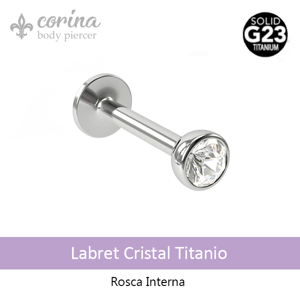 Producto - Labret Cristal Titanio
