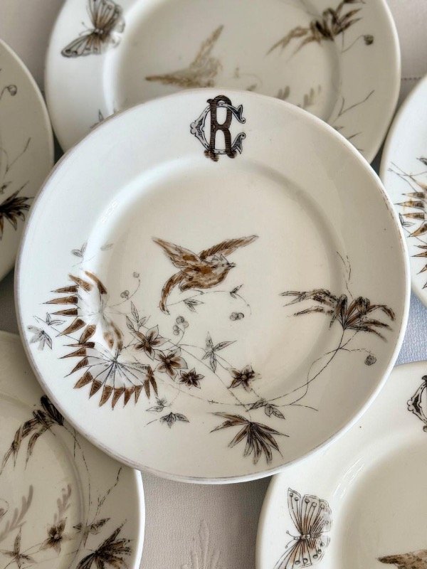 Producto - Plato aves y monograma Limoges - 1