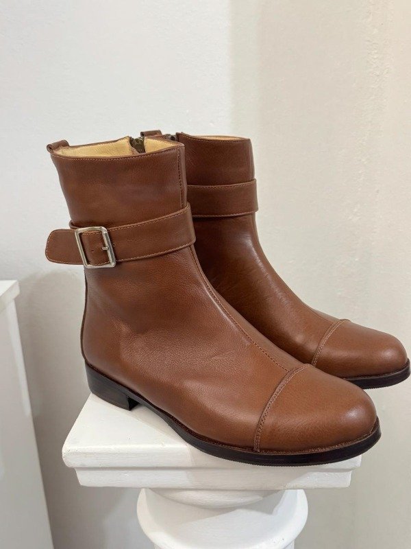 Producto - BOTINETAS LIAM DE CUERO COLOR TOSTADO