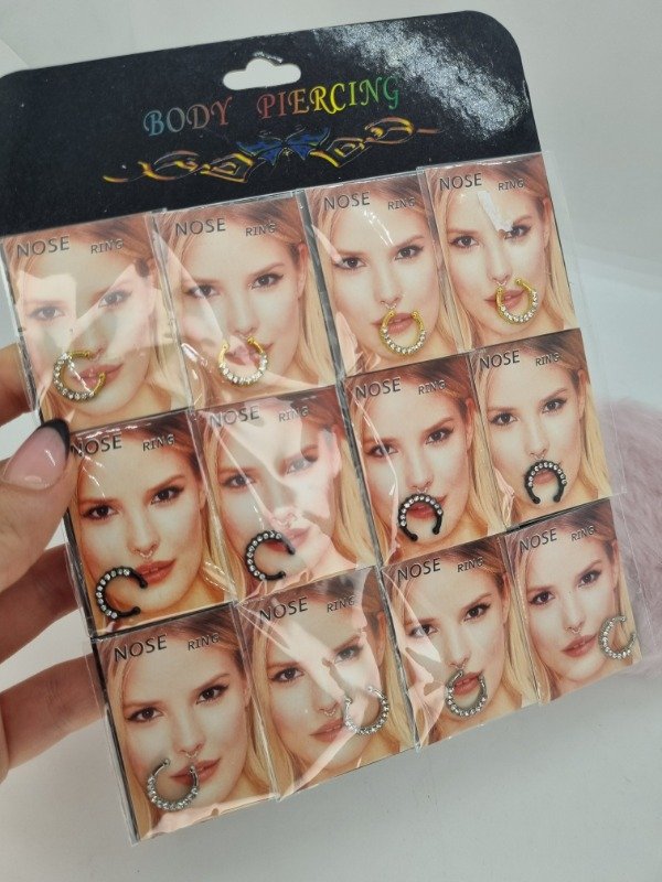 Producto - Piercing tipo septum strass 12U