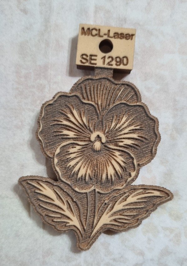 Producto - SE 1290  de 8 cm   cm Sello Flor Pensamiento