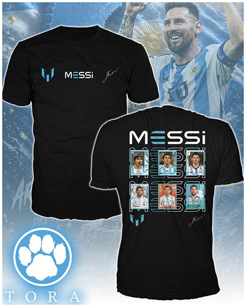 Producto - Messi - Remera Doble Estampado