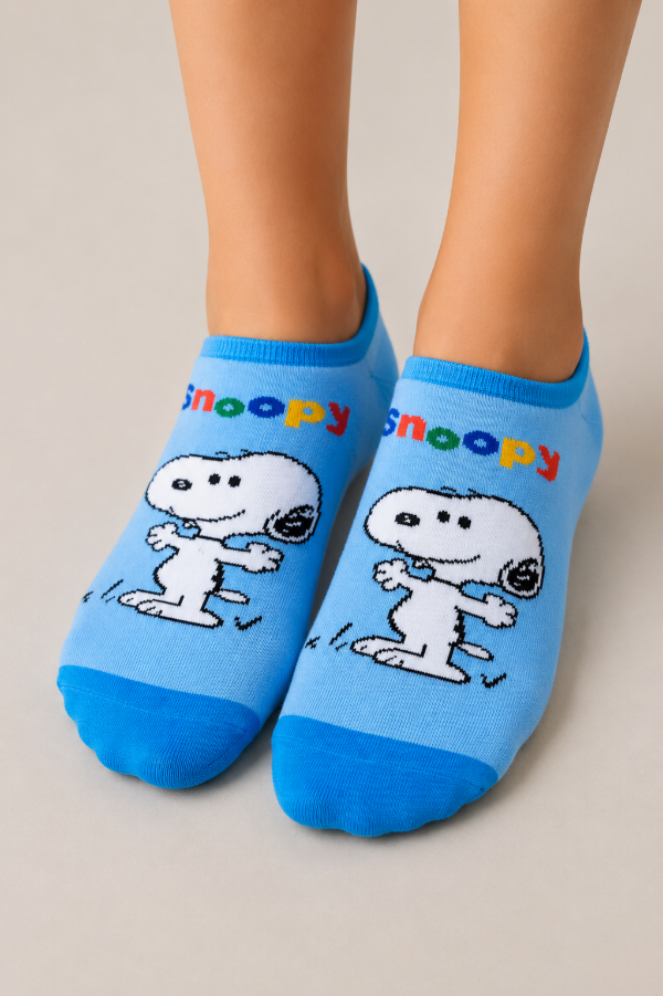 Producto - SOQUETES ADULTO SNOOPY FONDO CELESTE