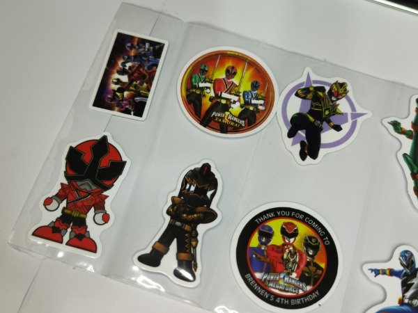 Producto - Pack Stickers / Power Rangers Lote N6 5 cm - 1