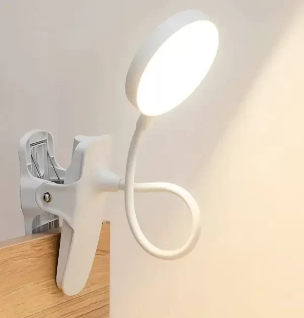 Producto - 0829 Lampara Clip Broche Flexible Táctil 3 Tonos Recargable Usb - 0
