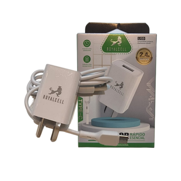 Producto - Cargador fijo Tipo C 2.4 y USB