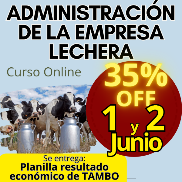 Producto - Curso Online: Administración de la empresa lechera (tambo)