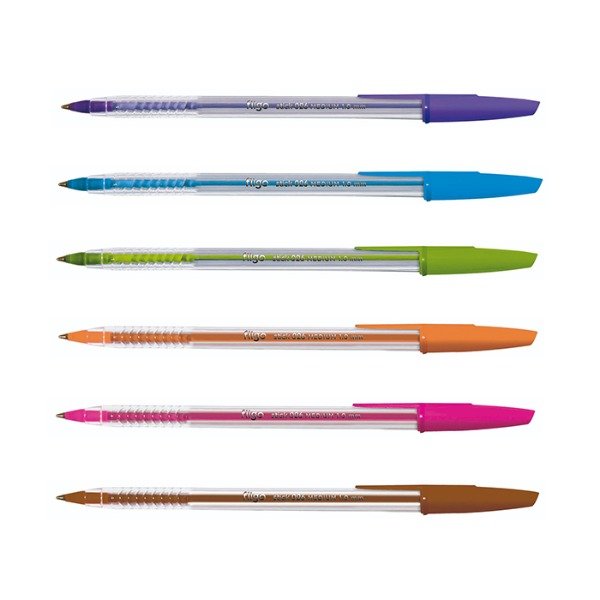Producto - Bolígrafo stick x 6 multicolor