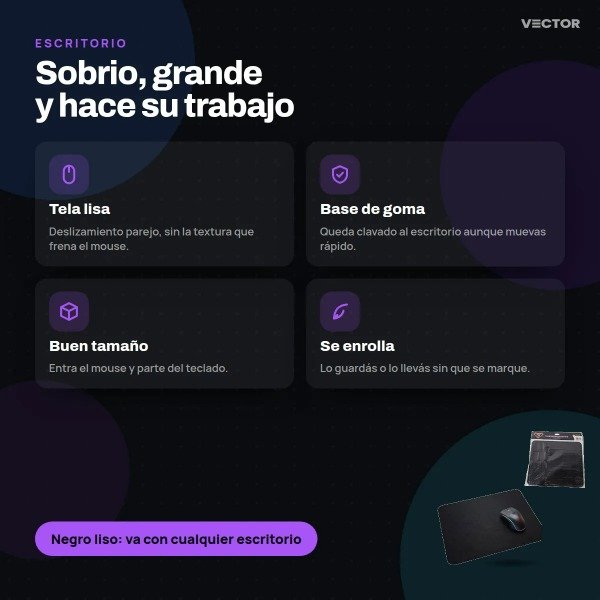 Producto - Mouse Pad Gaming AJ L 16 Negro - 3