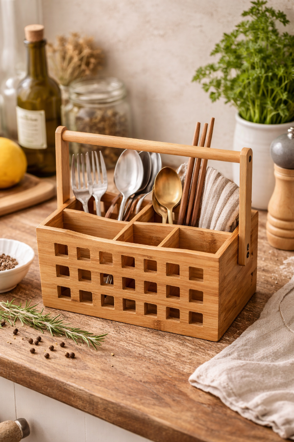 Producto - Organizador de cubiertos Bambu