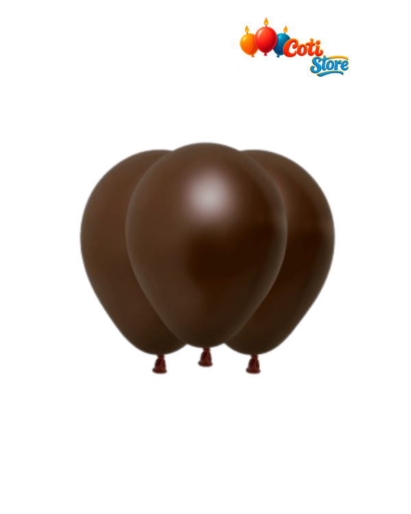 Producto - GLOBOS PAYASO 5" DECORADOR CAFÉ x 50 unidades