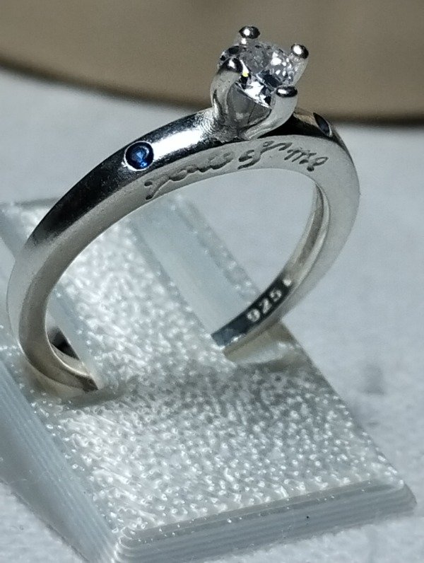 Producto - Anillo de plata cintillo You and me